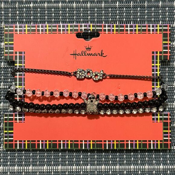 NEW | Hallmark | Halloween Themed Stretch Bracelet Set - Picture 1 of 1